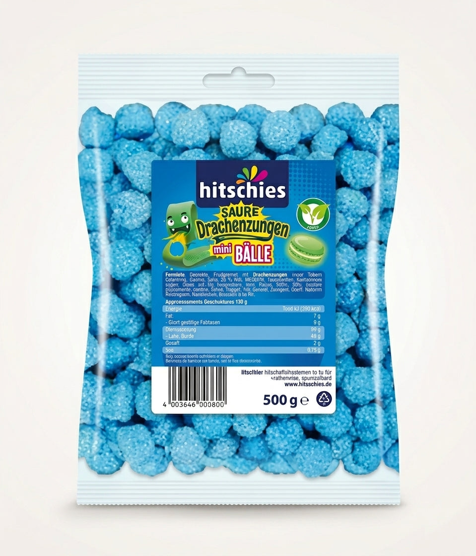 Hitschies Meteorites Sour Raspberry 500g