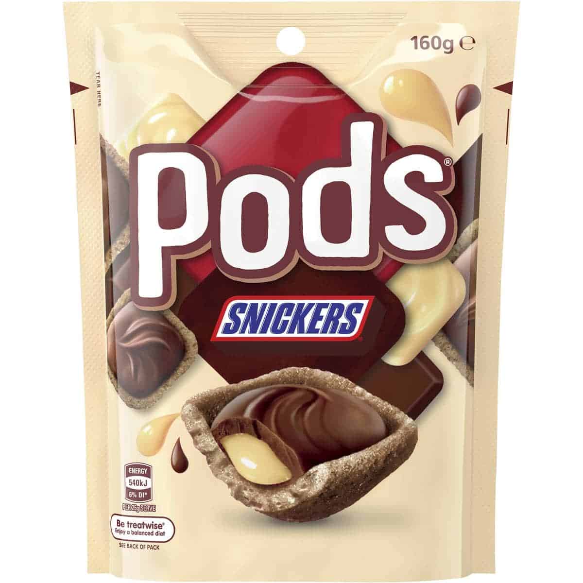 Pods Snickers 160g – AmuseBoucheShop