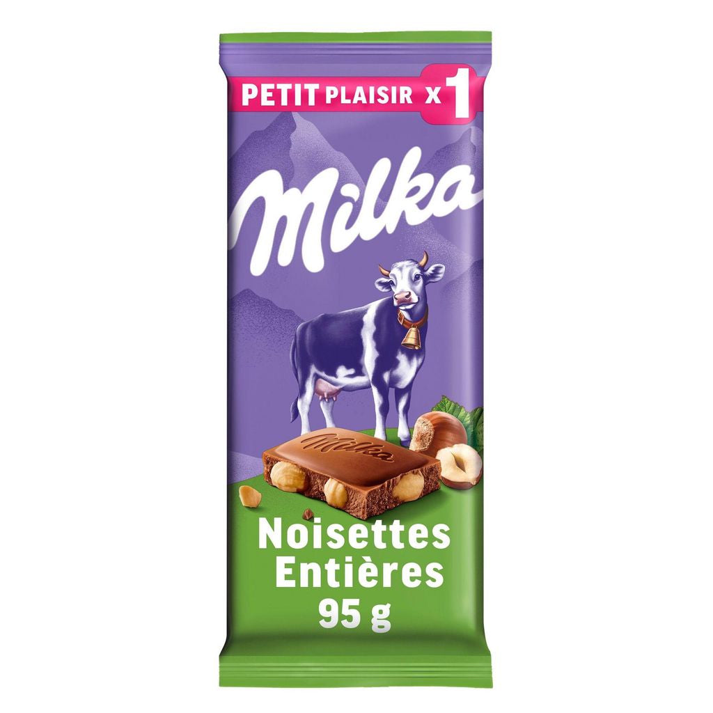 MILKA Whole Hazelnut Milk Chocolate Bar