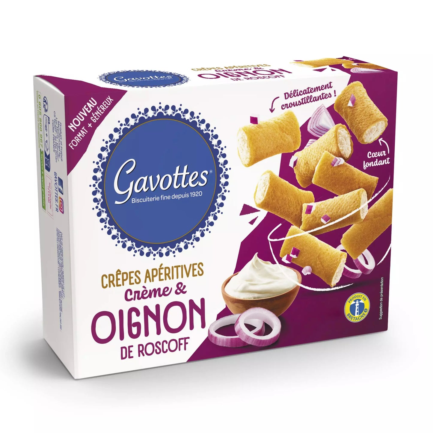 Gavottes cookie Aperitif crepes cream & onion 80g