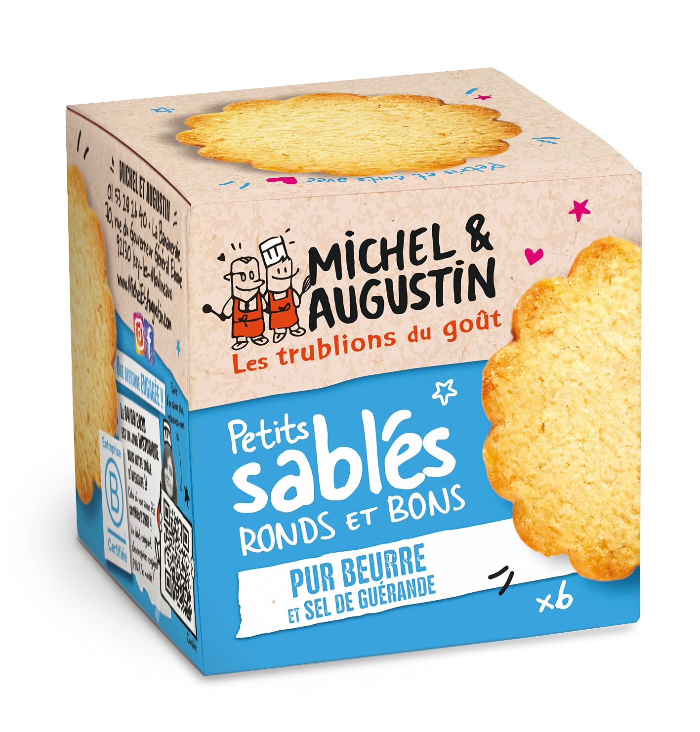 Michel Et Augustin Small Slightly Salted Butter Cookies