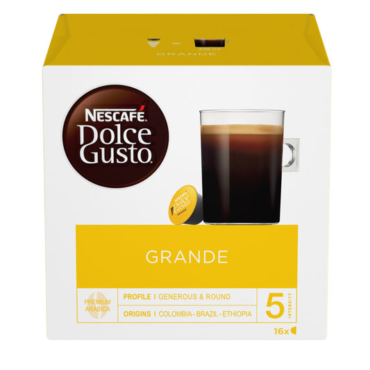 Nescafe Dolce Gusto for Nescafe Dolce Gusto Brewers, Grande Mild Morning Blend, 16 Count