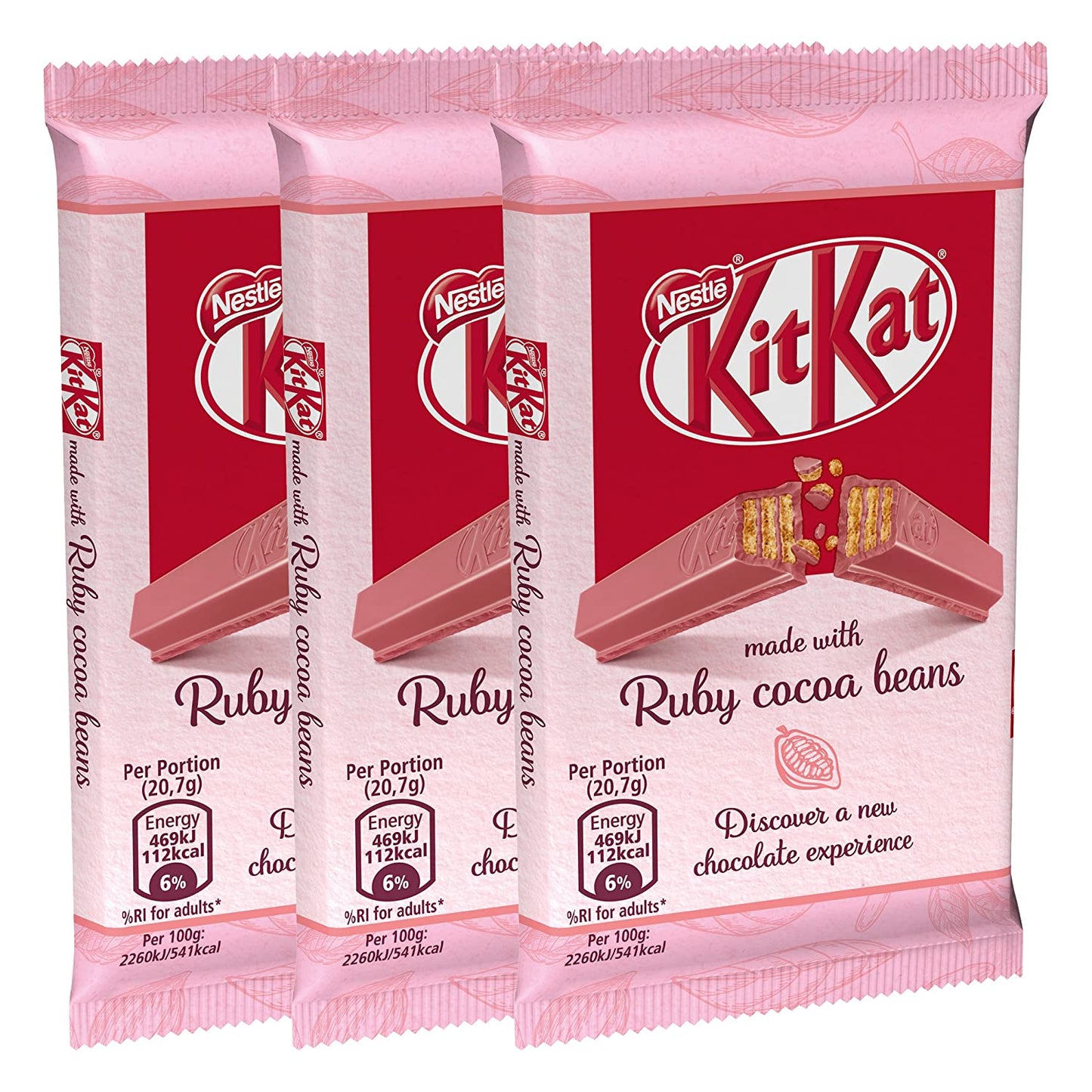 KitKat Ruby Cocoa Beans (3 x 41.5g)