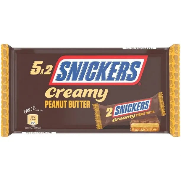 Snickers Creamy Peanut Butter x5 182.5g
