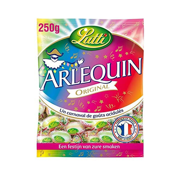 Lutti Arlequin Candies 250g Bag