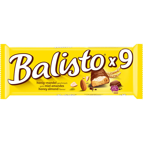 Balisto chocolate bar Balisto is a sweet chocolate bar distributed