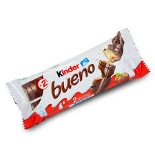 Kinder Bueno bar, Hazelnut, 1.51 Ounce ( 20 Bars - Pack of 10)