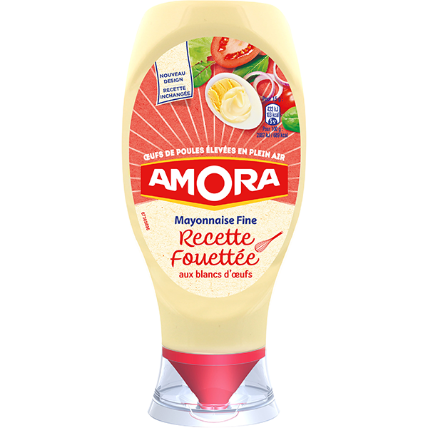Amora Mayonnaise Fouettée Blancs D'Oeufs 398g