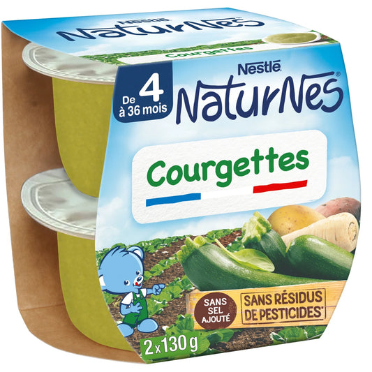 Baby dish from 4 to 6 months NESTLE Naturnes zucchini