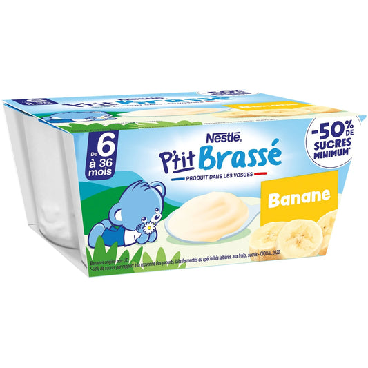 Dessert for babies from 6 months, Banane P'TIT BRASSE
