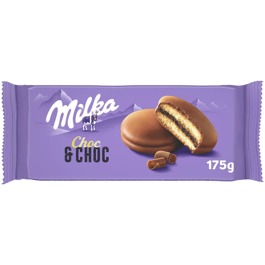 MILKA Choc & Choc chocolate-filled cakes 175g