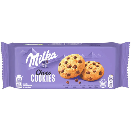MILKA milk chocolate chip cookies 168g
