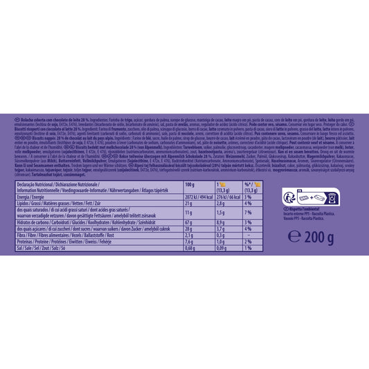 MILKA Choco Moo milk chocolate-coated cookies 200g