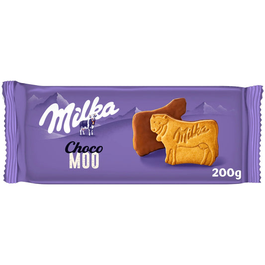 MILKA Choco Moo milk chocolate-coated cookies 200g