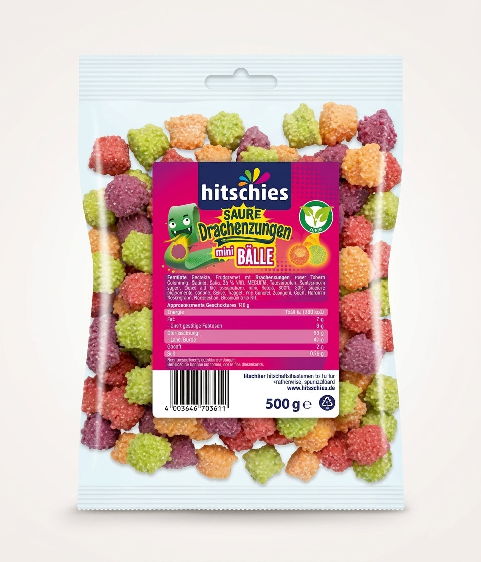 Hitschies Meteorites Sour Fruits 500g